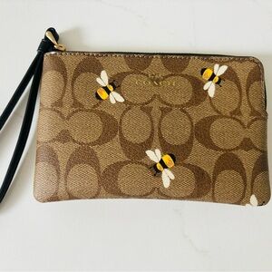 Coach Wristlet with Bees